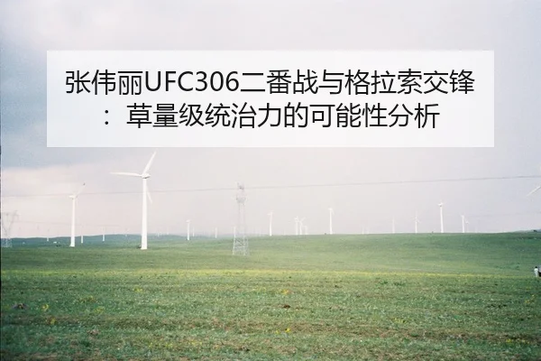 张伟丽UFC306二番战与格拉索交锋：草量级统治力的可能性分析